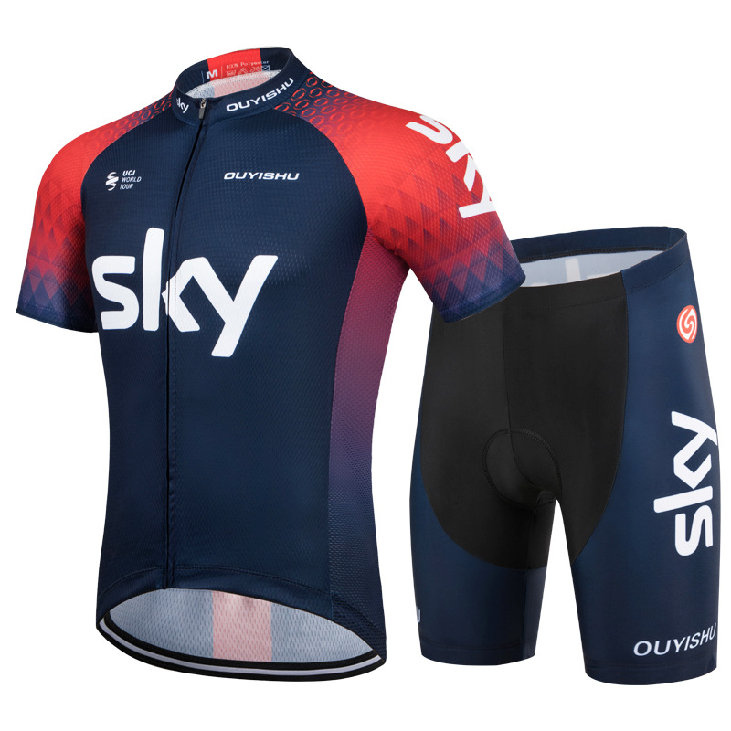New Tour de France short sleeve suit men's summer breathable Specification drawing