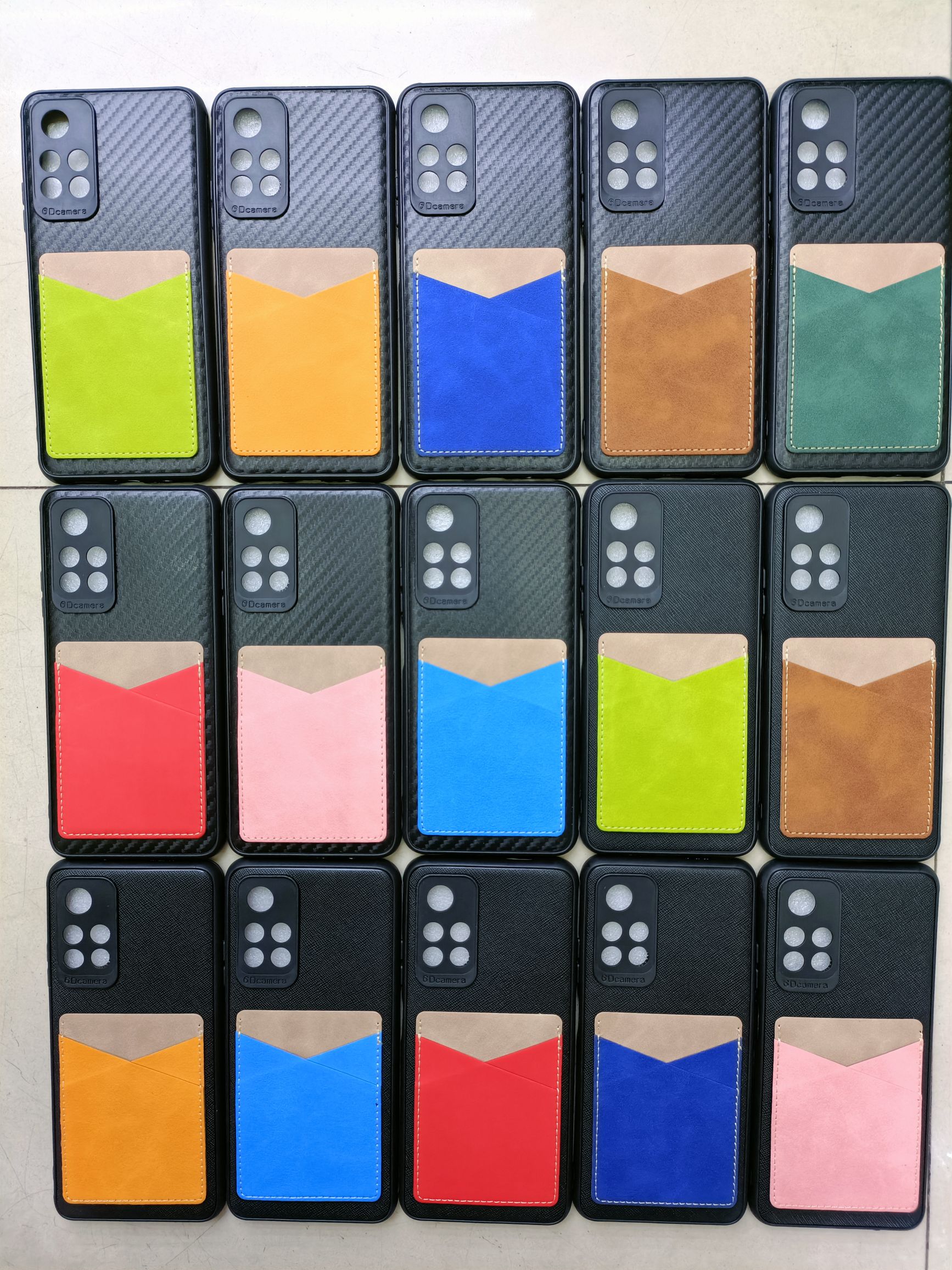 Two card leather tpu case protective case for mobile phone case