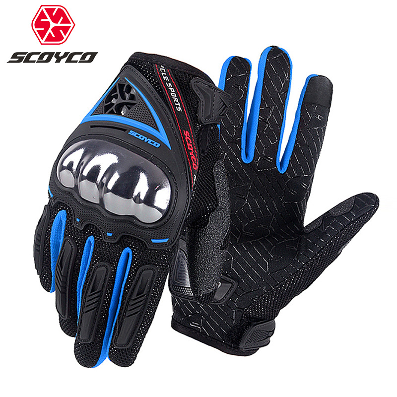 Saiyu SCOYCO motorcycle riding protective shell gloves motorcycle rider breathable anti fall all finger gloves male spring summer Specification drawing