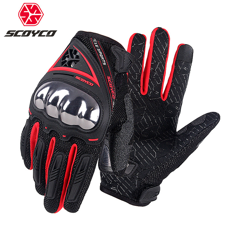 Saiyu SCOYCO motorcycle riding protective shell gloves motorcycle rider breathable anti fall all finger gloves male spring summer full figure