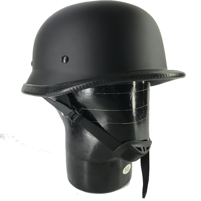 Vintage Harley Men's helmet Sunscreen World War II steel helmet half-helmet Adult vintage helmet personality helmet Specification drawing
