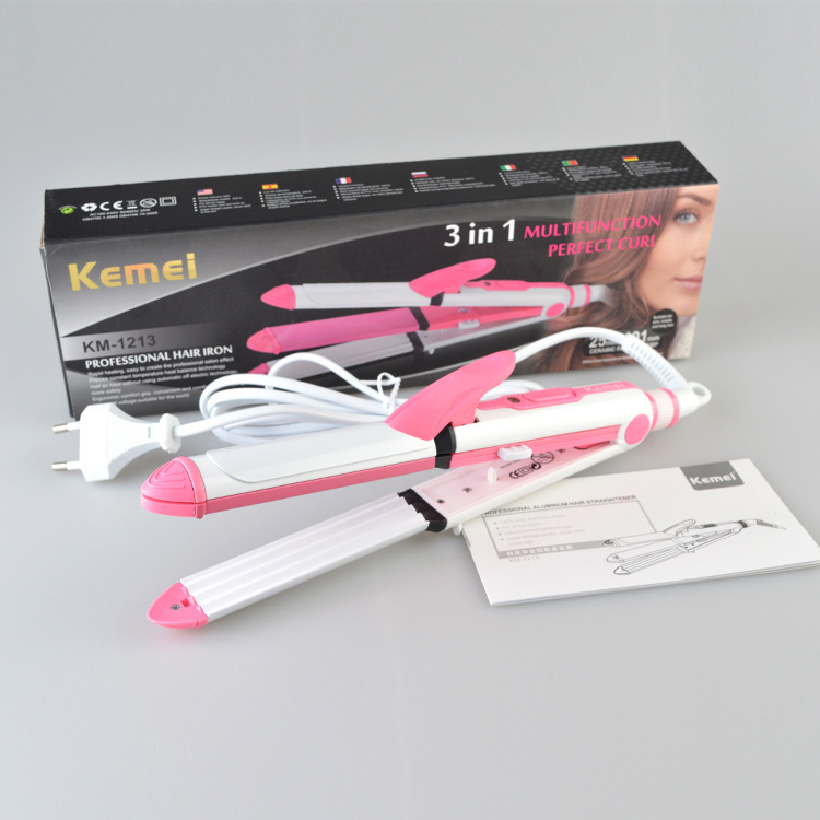 Foreign trade electric splint portable hair straightener curling iron Amazon cross-border new hair straightener mini curling iron Item Picture