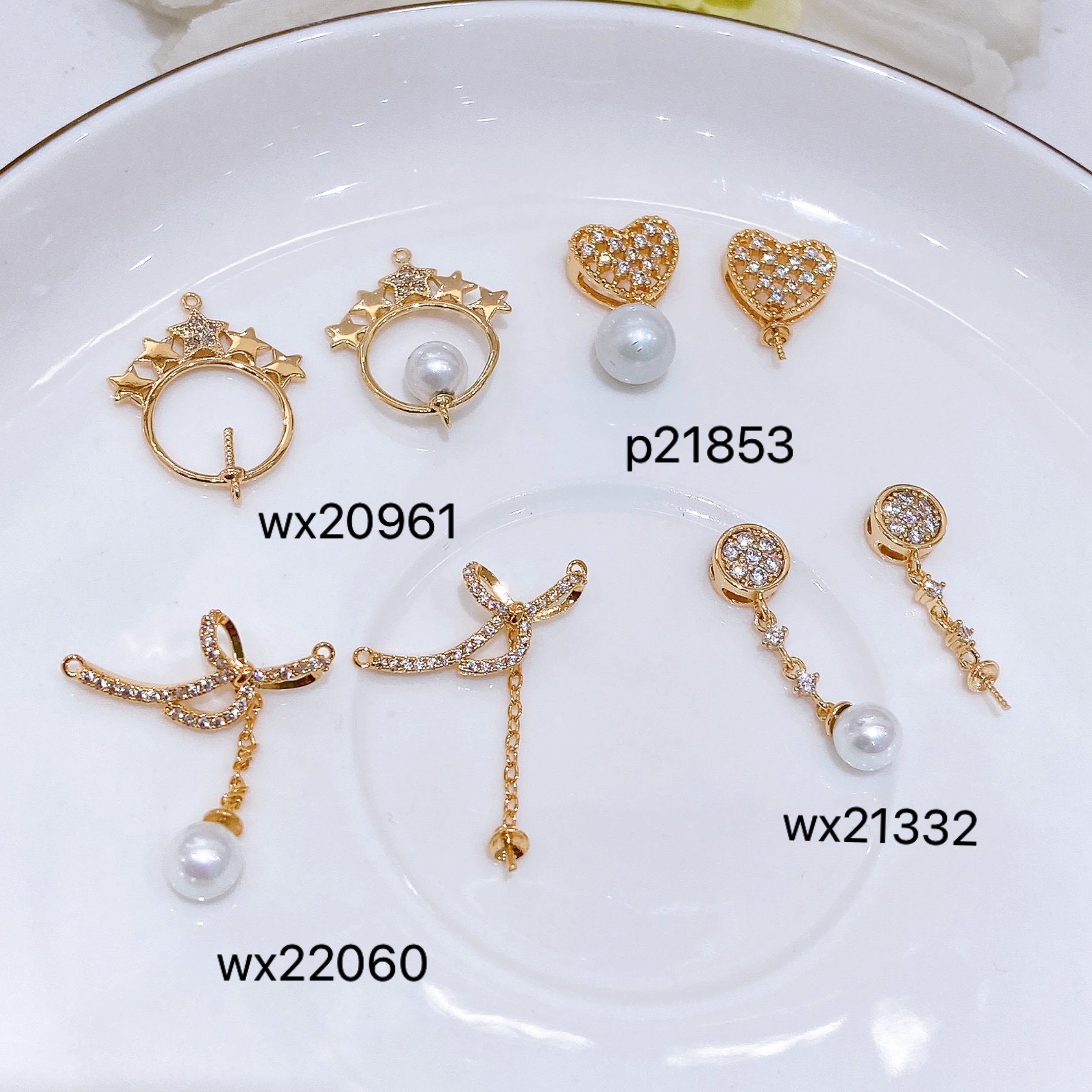 Zhong Xing decoration DIY pearl drag pendant details Picture