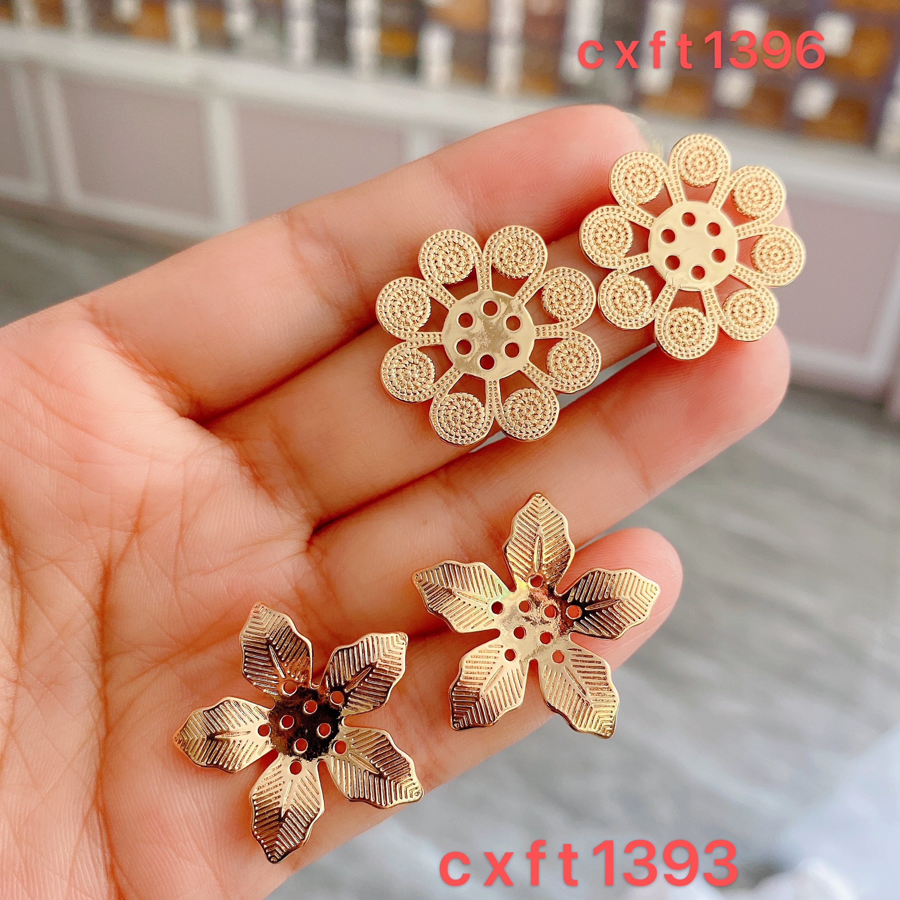 Zhongxing accessories DIY flower earpin thumbnail