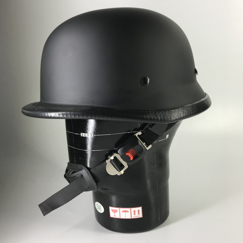 Vintage Harley Men's helmet Sunscreen World War II steel helmet half-helmet Adult vintage helmet personality helmet Item Picture