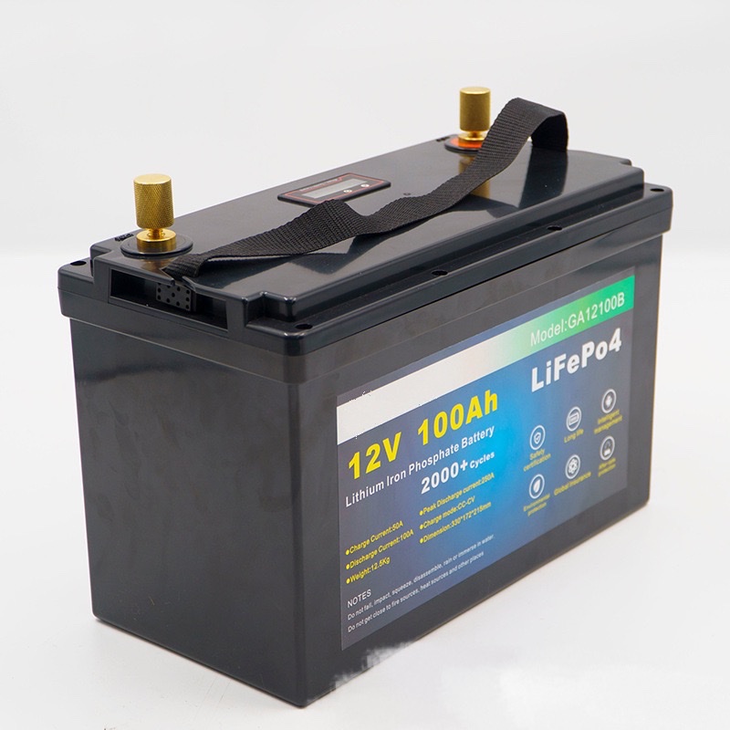 12V lithium iron phosphate battery pack 100AH large capacity commercial energy storage lighting water lifting inverter solar cell