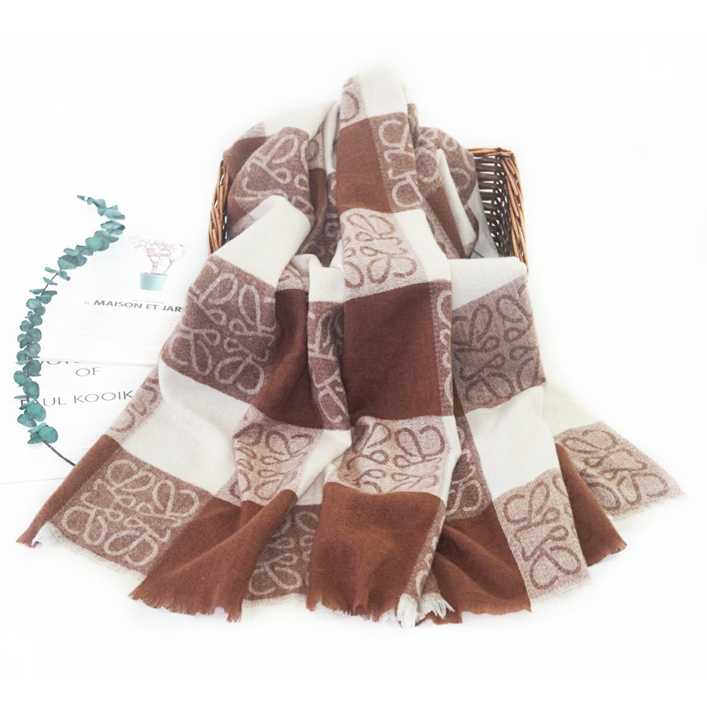 2022 Autumn Winter Checkerboard Cashmere Scarf Shawl Multi-Color Warm Everything With Japan And South Korea Fashion Multi-Purpose Scarf