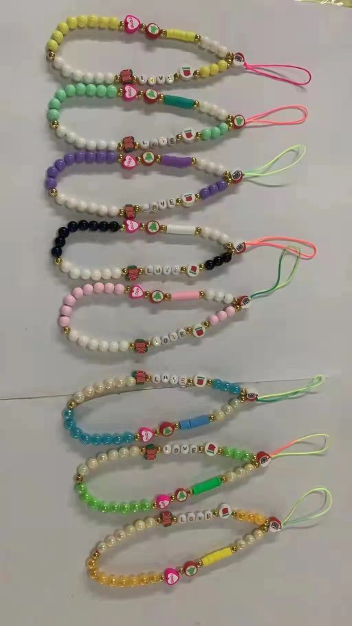 Beaded phone chain chain phone lanyard
