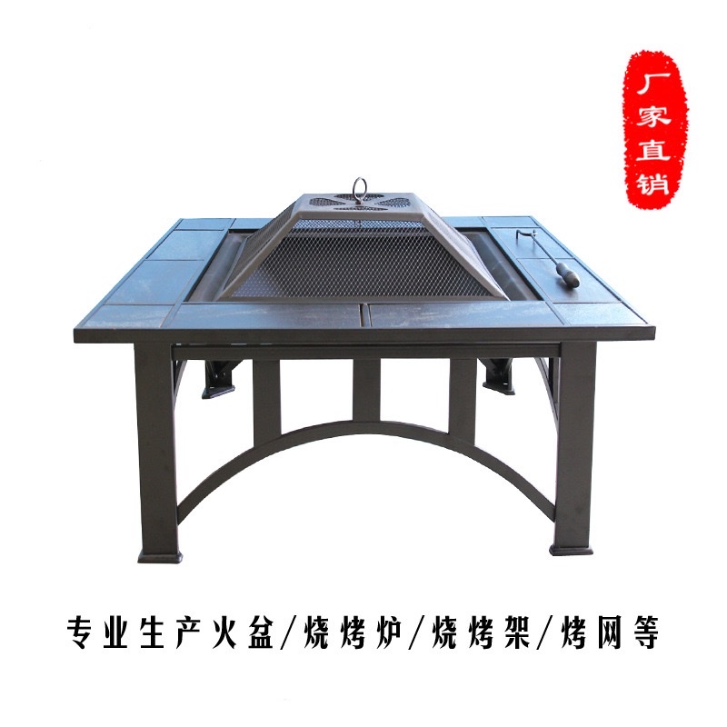 Spot wholesale multifunctional barbecue table outdoor brazier charcoal oven villa grill yard BBQ manufacturers direct sales