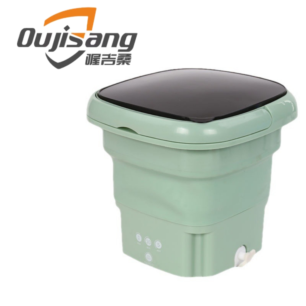 Folding washing machine mini washing machine semi-automatic underwear underwear baby clothes washing machine small bucket type portable washing machine full semi-automatic washing underwear socks baby clothes dehydration machine thumbnail