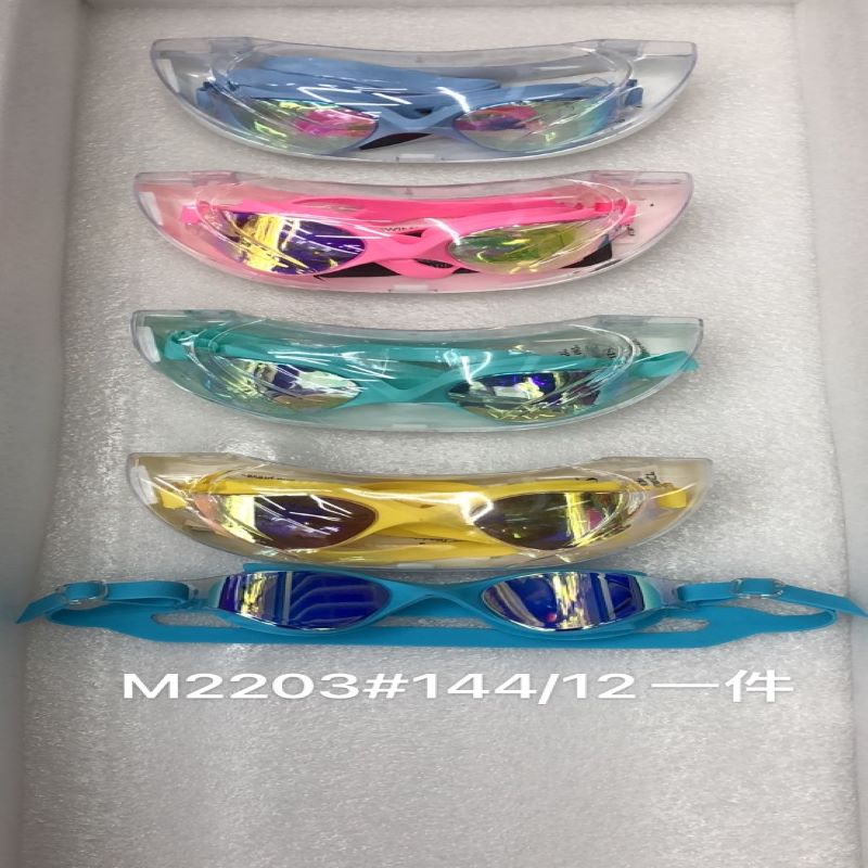 海骑士M2203  时尚游泳泳镜电镀防雾多色佩戴舒适   详情1