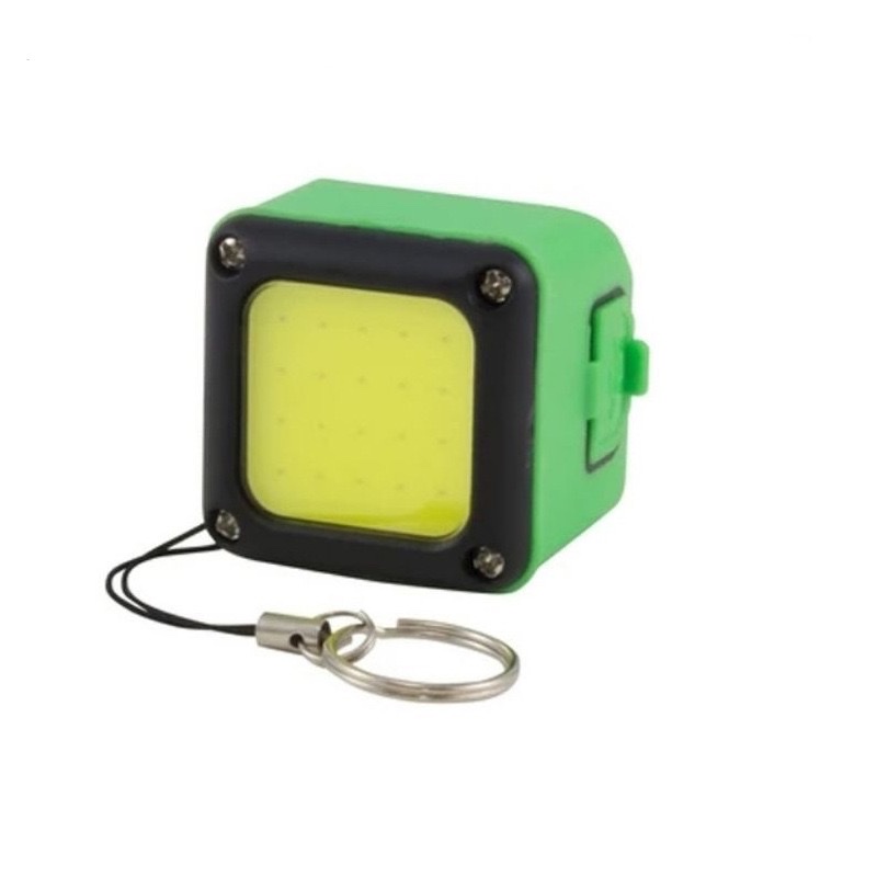 Cross border anti-drop waterproof plastic key light USB charging waterproof flashlight key ring with magnet working light