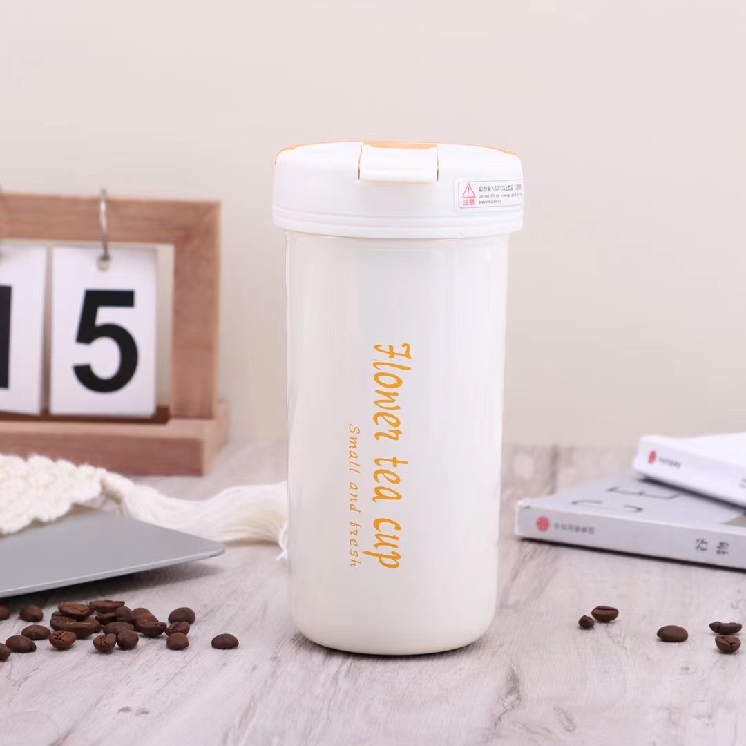 Thermos Cup With Straw For Scented Tea Specification drawing
