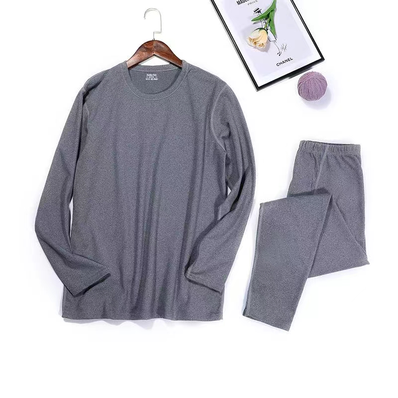 Men De Velvet Cationic Non-Trace Constant Temperature Lock Heat Natural Heat Thermal Underwear Set Long Johns Set Specification drawing