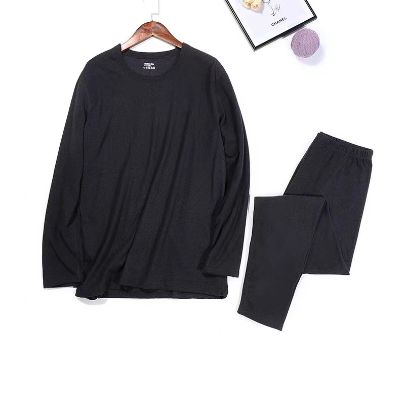 Men De Velvet Cationic Non-Trace Constant Temperature Lock Heat Natural Heat Thermal Underwear Set Long Johns Set details Picture