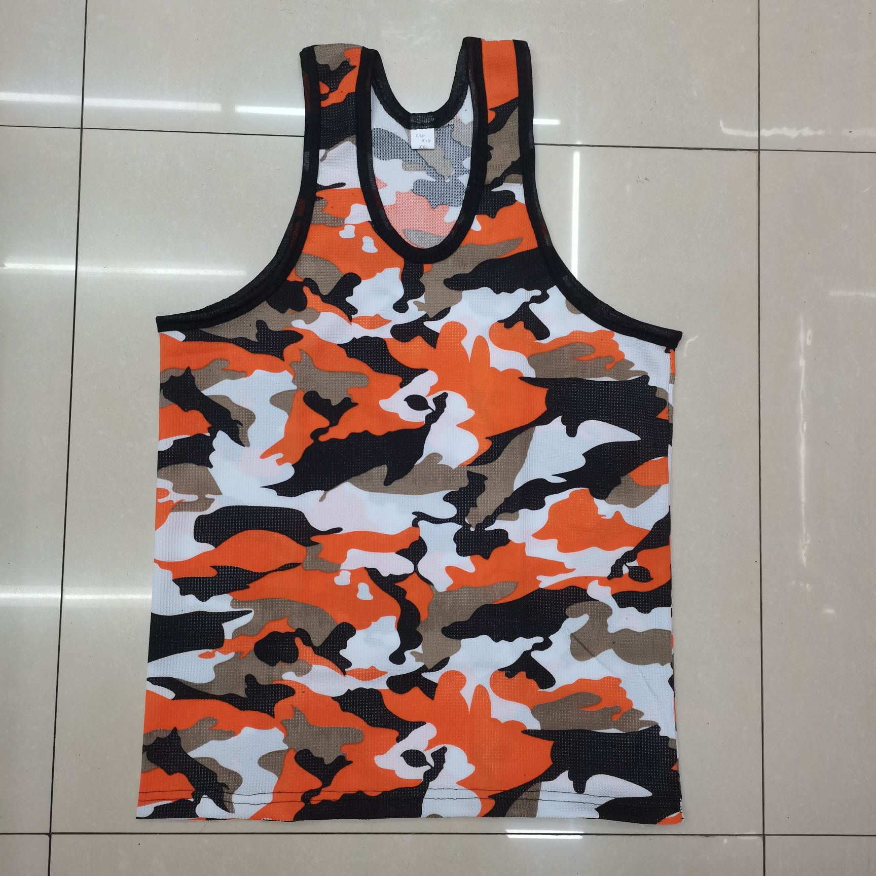 Summer Men's Camo Vest Can Be Worn Outside And Inside Specification drawing
