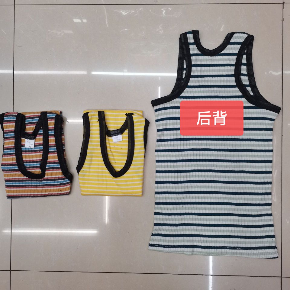 Summer Foreign Trade Horizontal Children's Vest Can Be Worn Outside With Children's Underwear Specification drawing