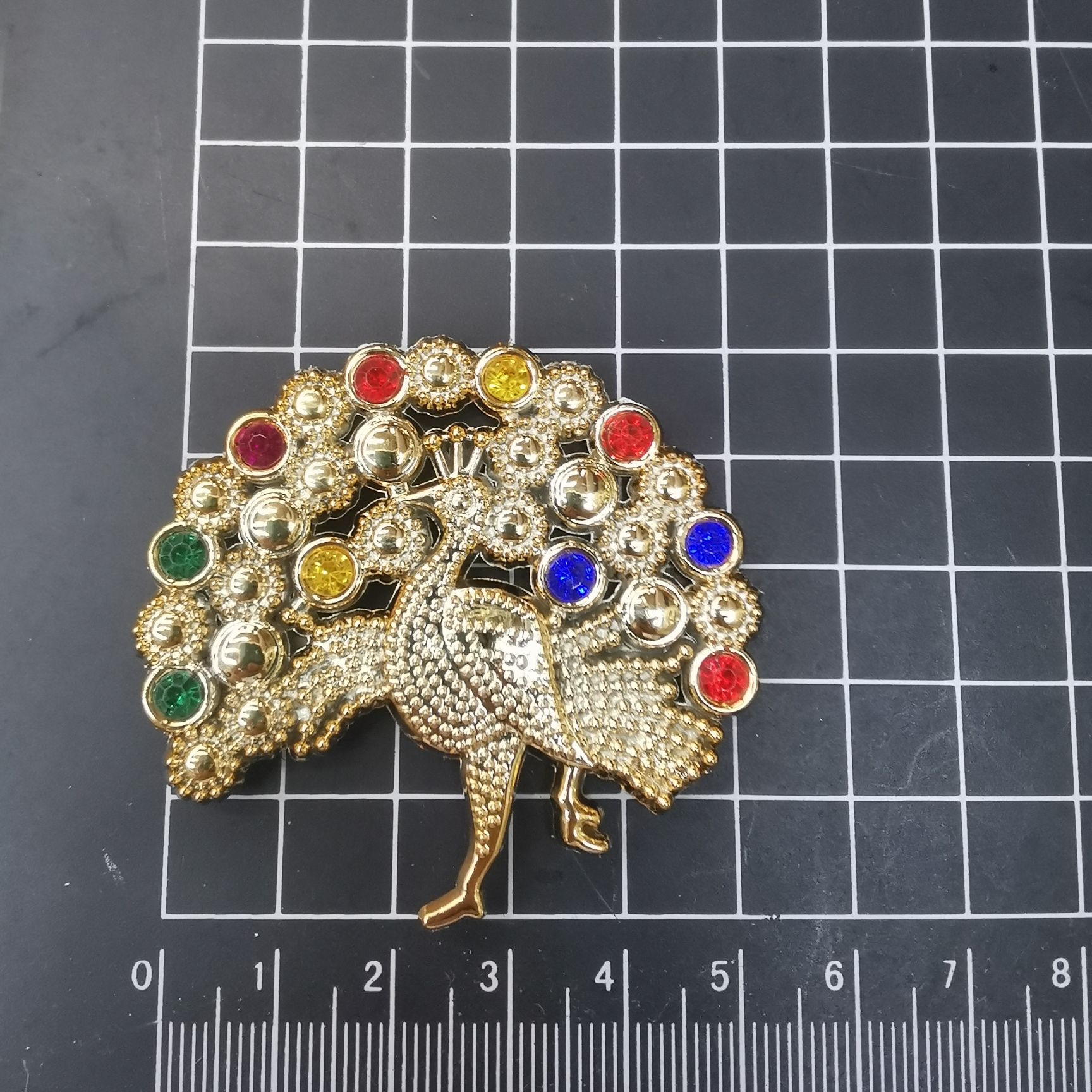 Peacock Plastic Buckle Diamond Jewelry Decorative Accessories Irregular Waist Buckle Shoe Buckle Diy Clothing Accessories