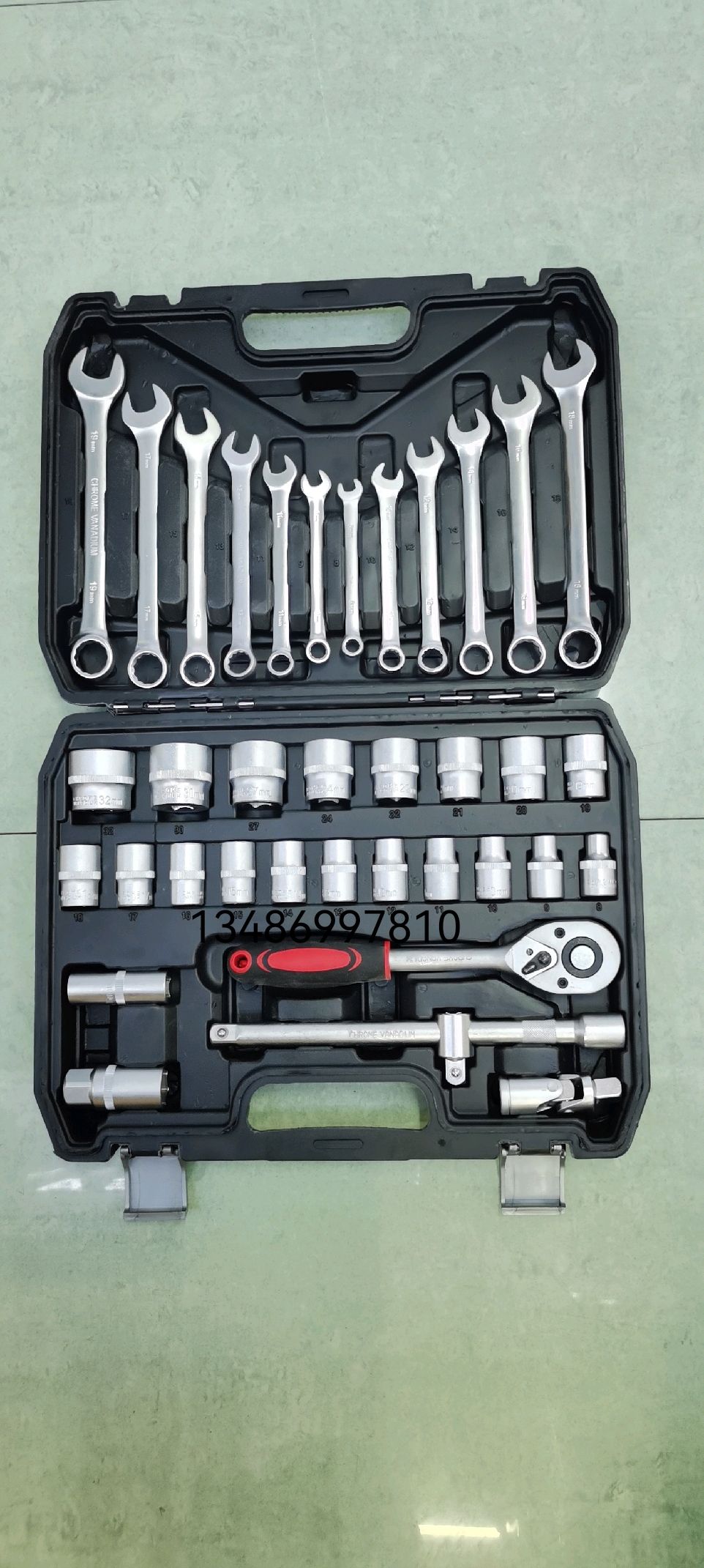 Tool set Auto repair tool set Tool set ratchet wrench socket head Specification drawing