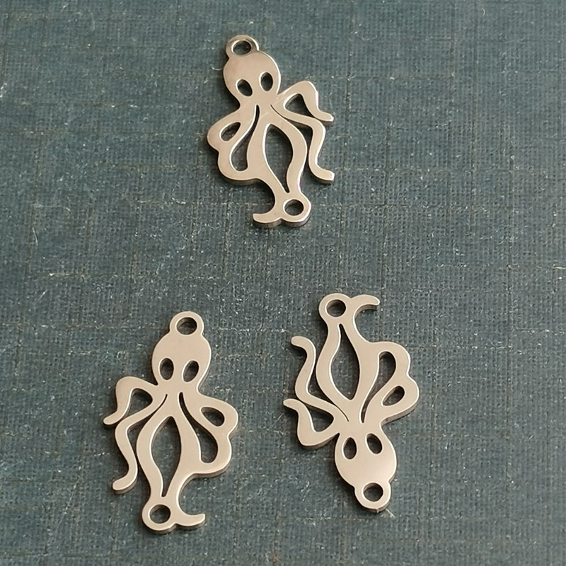 New street hipster octopus bronze bracelet titanium steel pendant Retro fashionista hanging diy accessories thumbnail