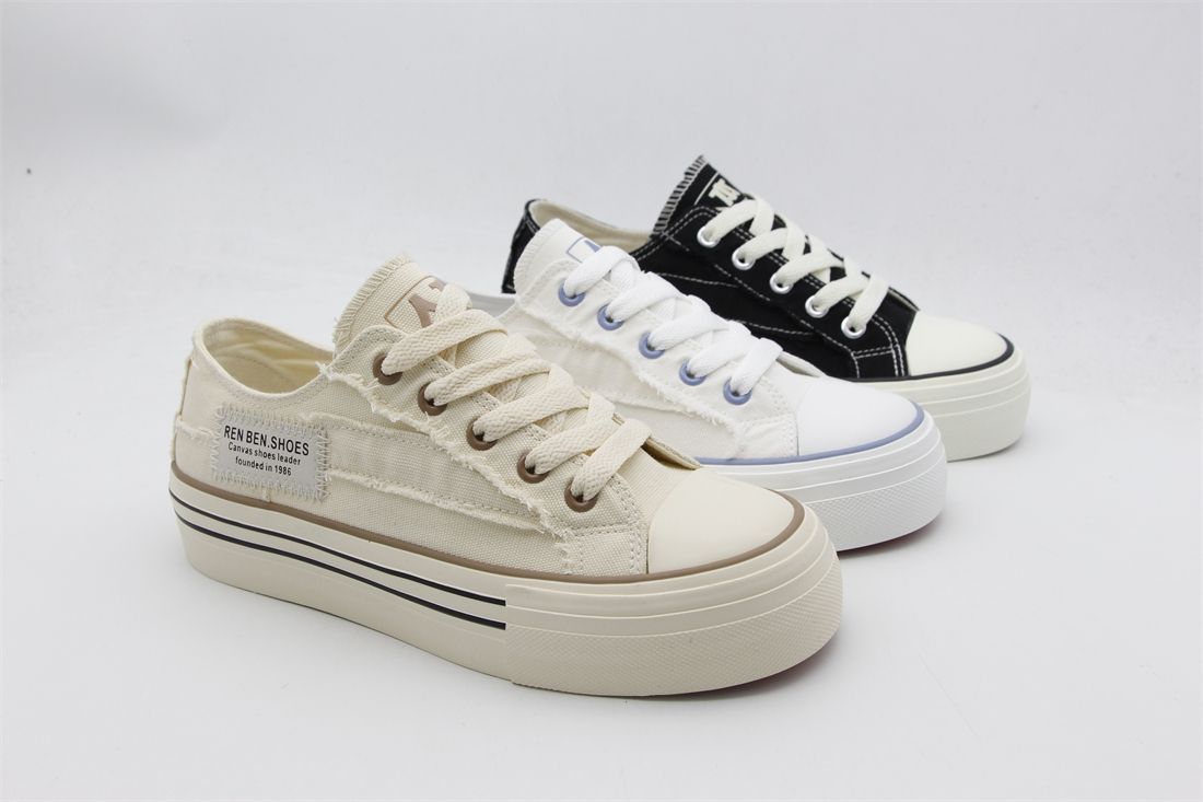 Human women's shoes 2992 fashion canvas shoes every match breathable