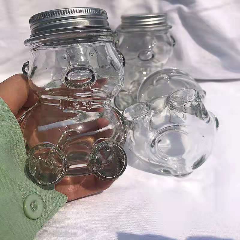 Lucky star glass bottle wooden stopper drift bottle wishing bottle creative star bottle rainbow bottle star bottle materials