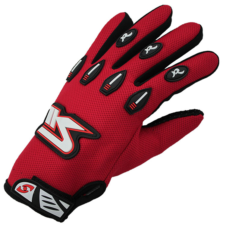 Supply motor racing long finger gloves average size mountain bike sports gloves wholesale
