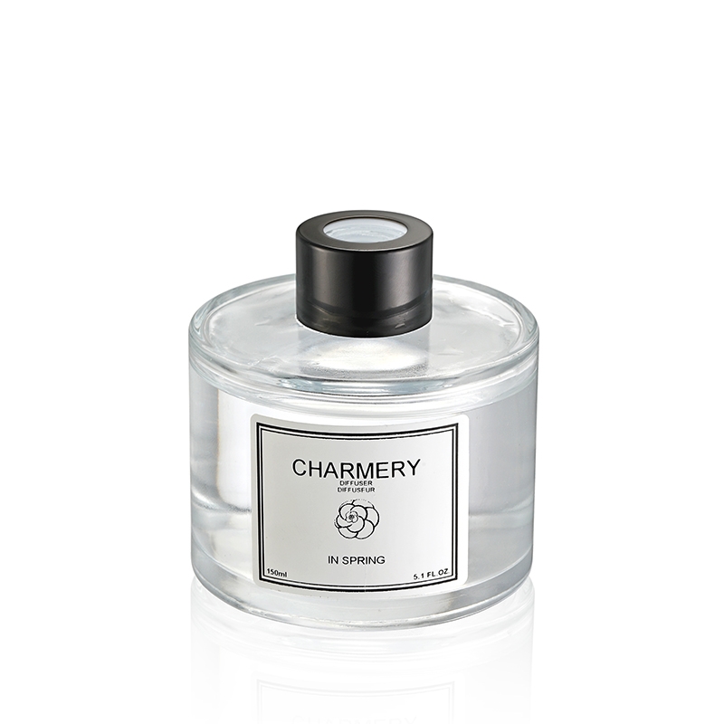 Ins perfume bottle empty bottle car cup holder decoration DIY Rattan transparent glass bottle essential oil toilet water fragrance bottle thumbnail