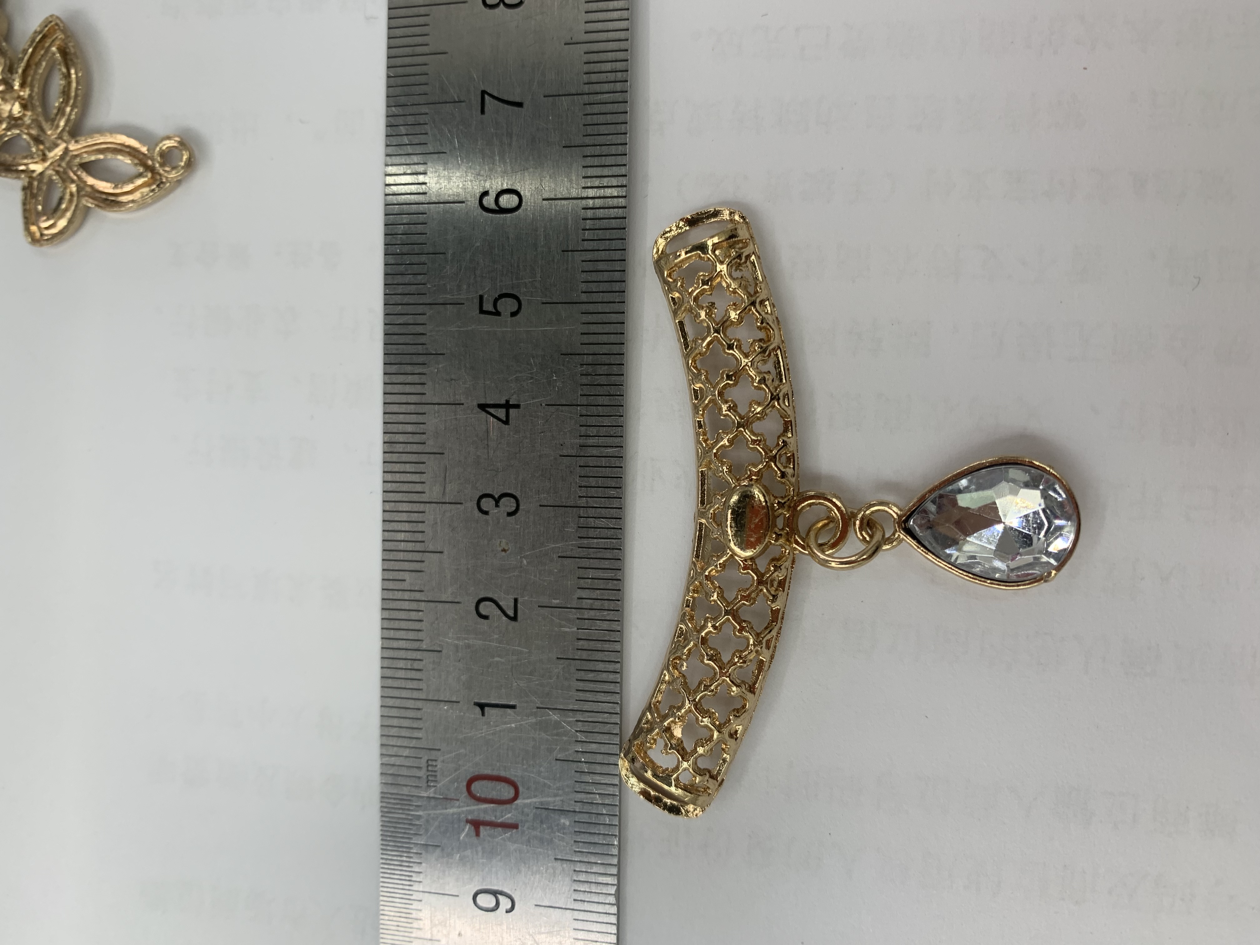 Wear With A Neckline Design Hanging Water Drop Shape Pendant Hardware Accessories, Hot Listing!