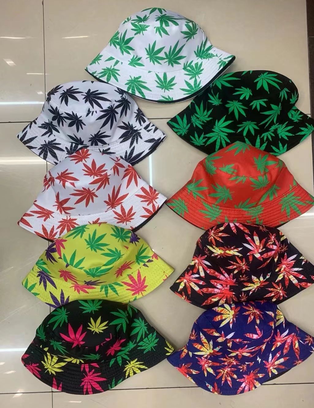 Leaf Adult Fisherman Hat Sunshade Hat Fashion Versatile Multi-Color Application Scenario