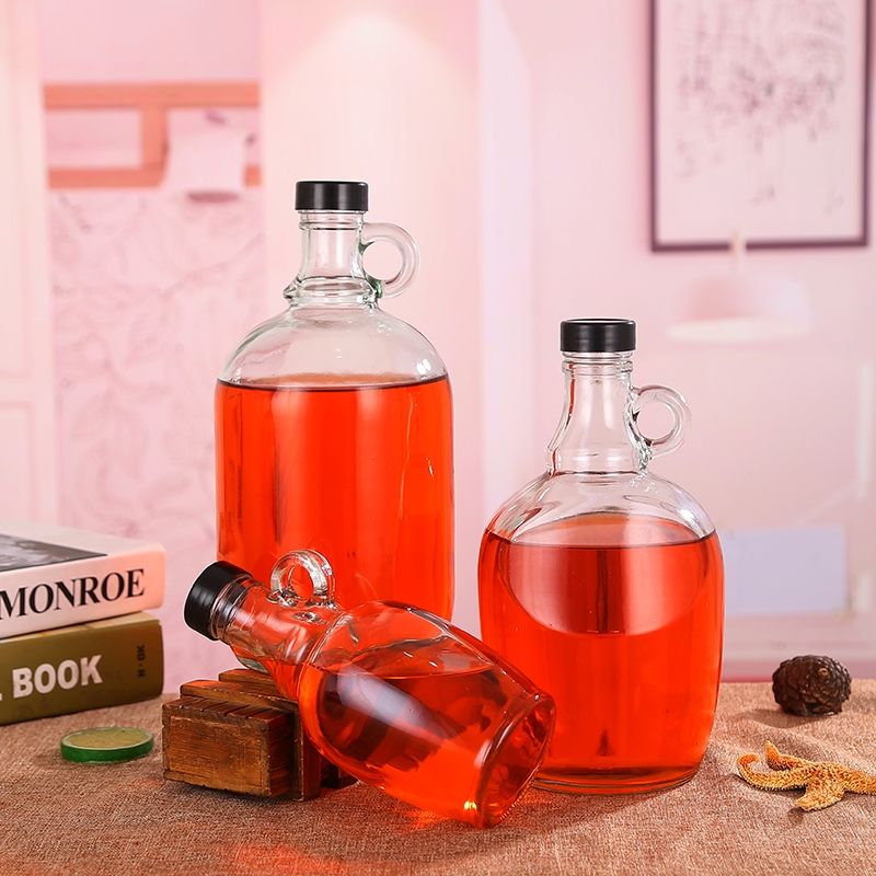 Wine bottle grape plum bottle empty bottle wine bayberry wine small glass bottle empty bottle high quality fruit bottle
