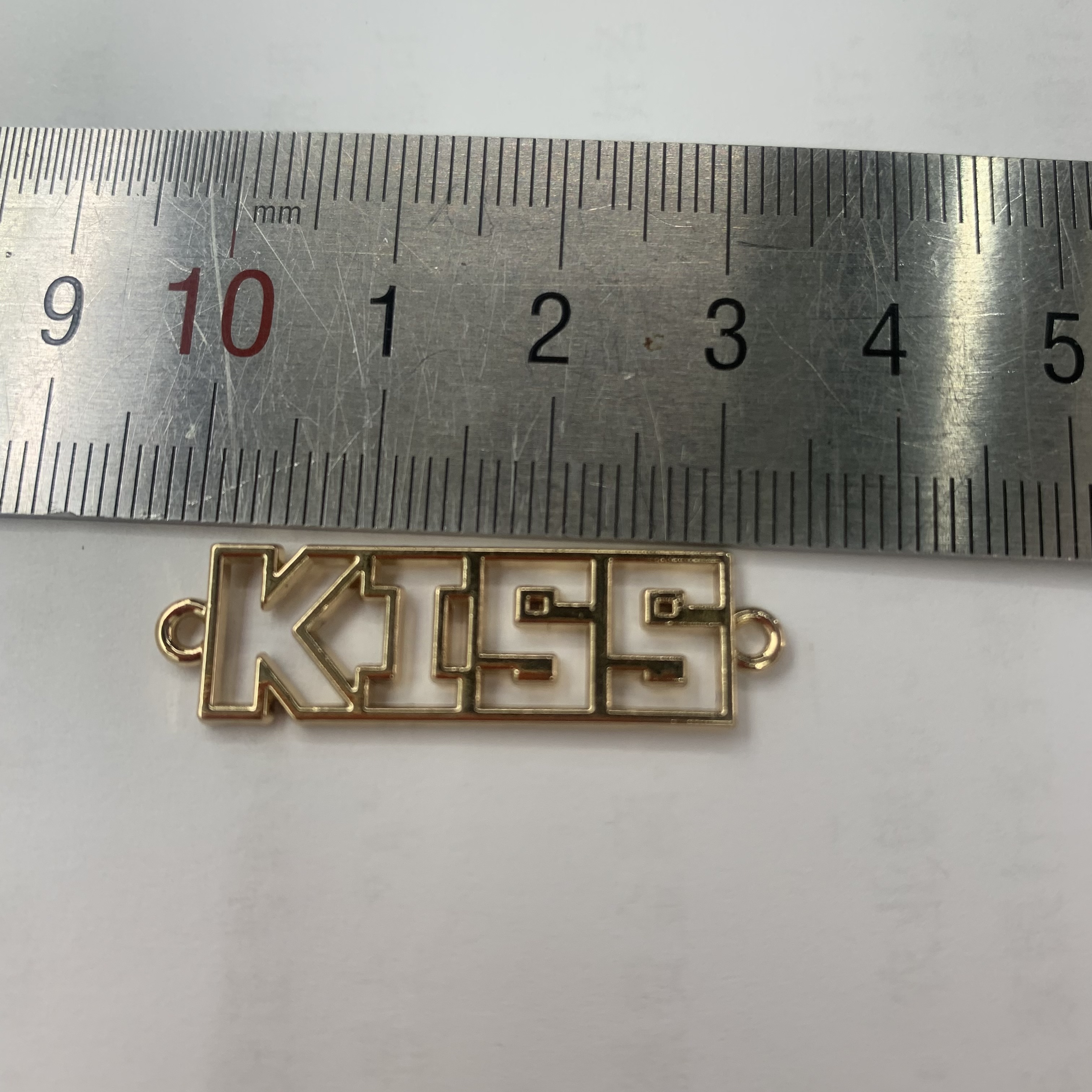 English Letter Hand Stitched Mark, Hollow Letter Design, Hot!