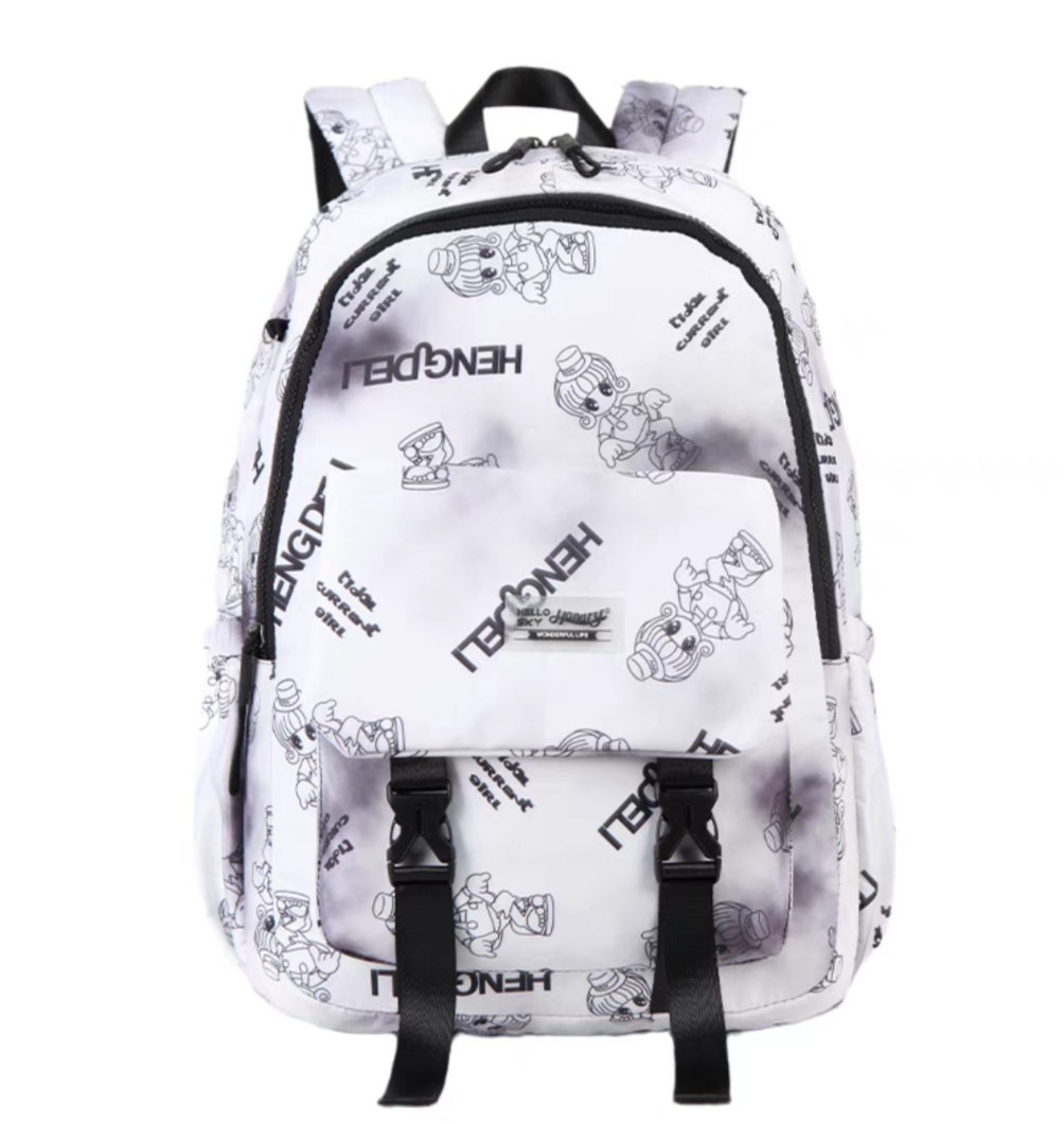 Hengdeli Student Backpack High School Leisure Large Capacity Backpack details Picture
