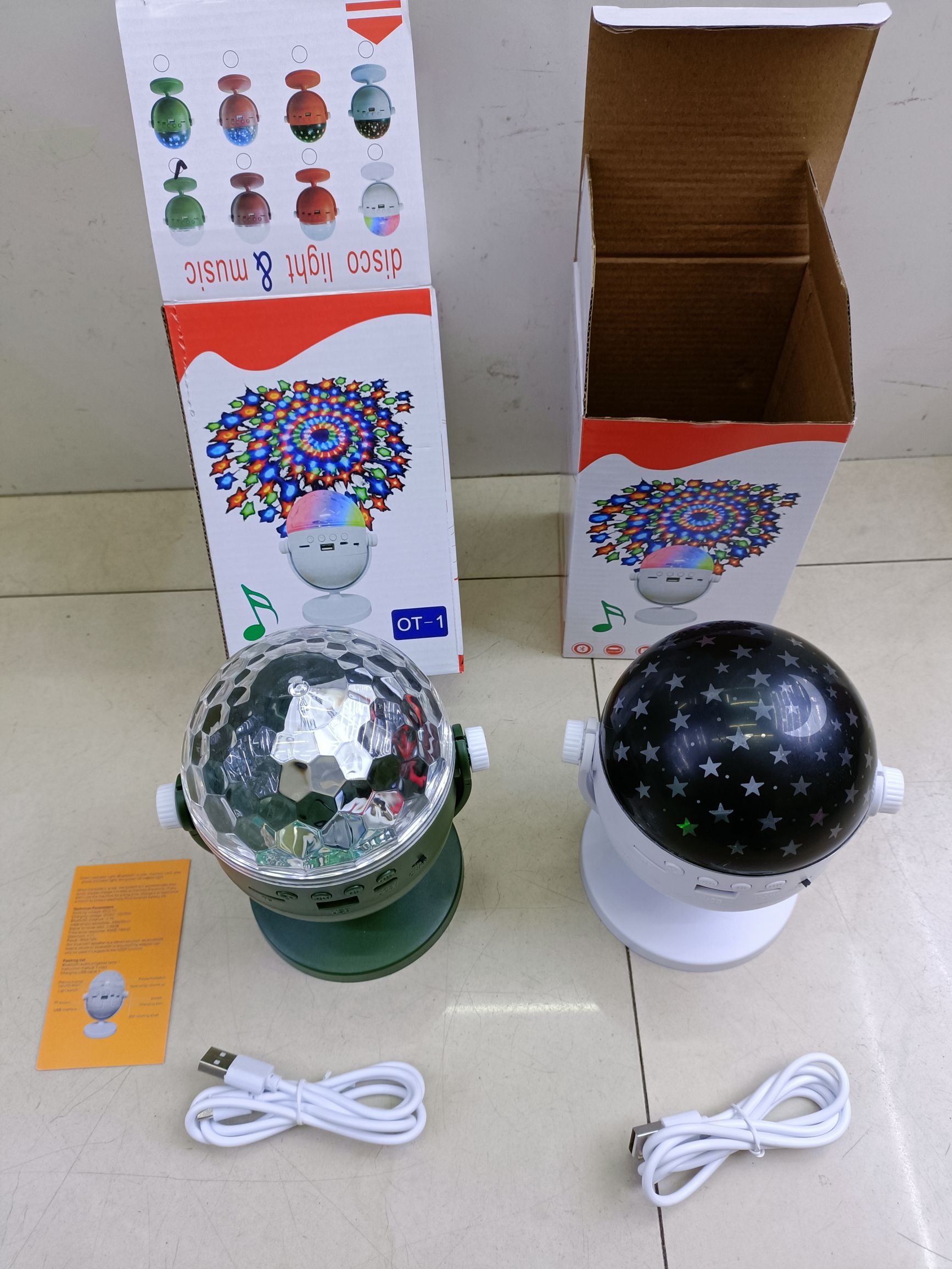 OT-1 Rotating Bluetooth Music light Crystal Star model