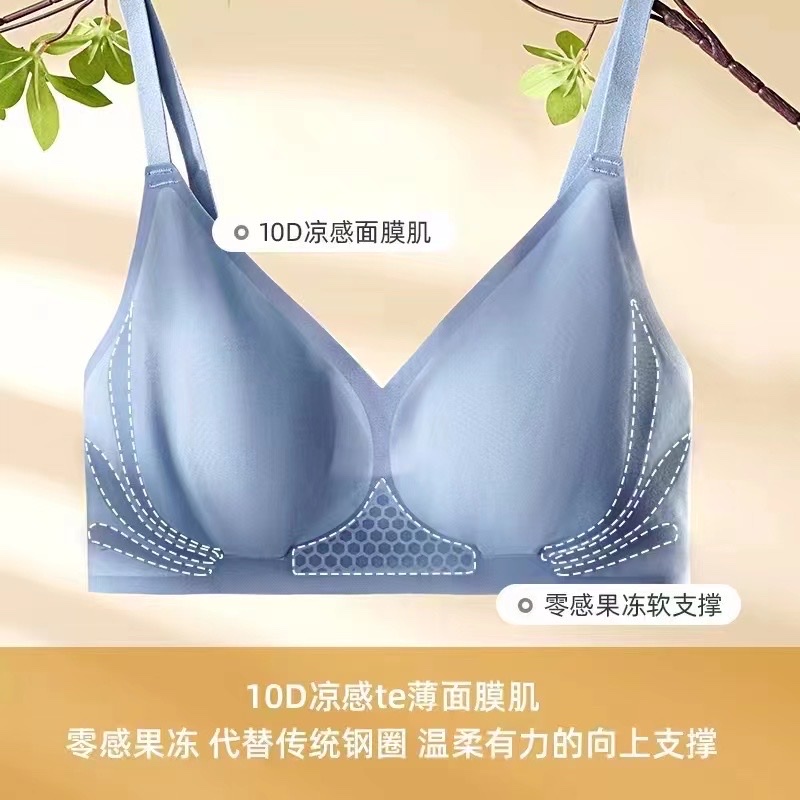 超薄无感液态果冻条兔耳朵文胸速干无痕舒适内衣详情3