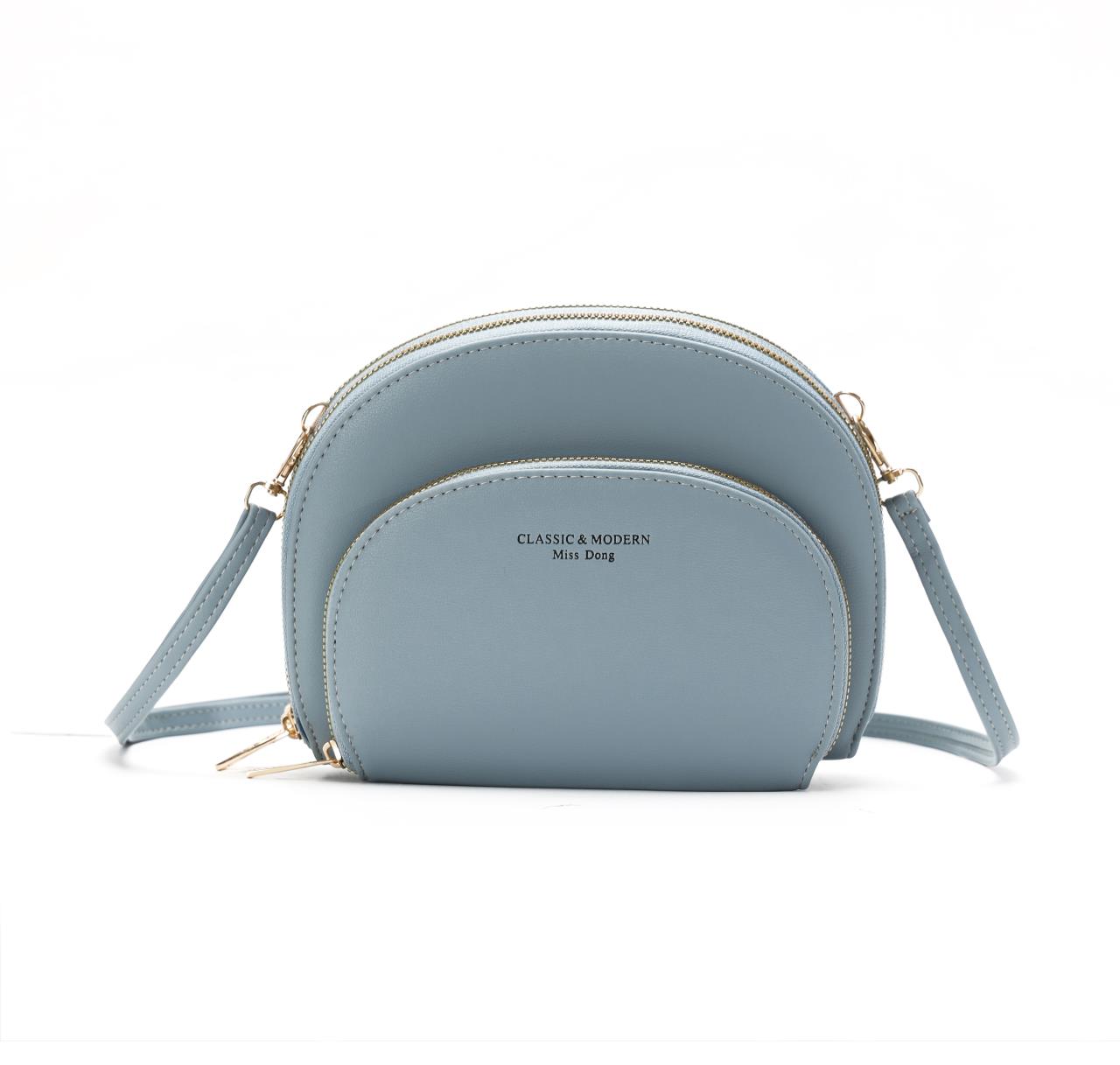 2022 new all-in-one fashion three-zip mobile phone bag thumbnail