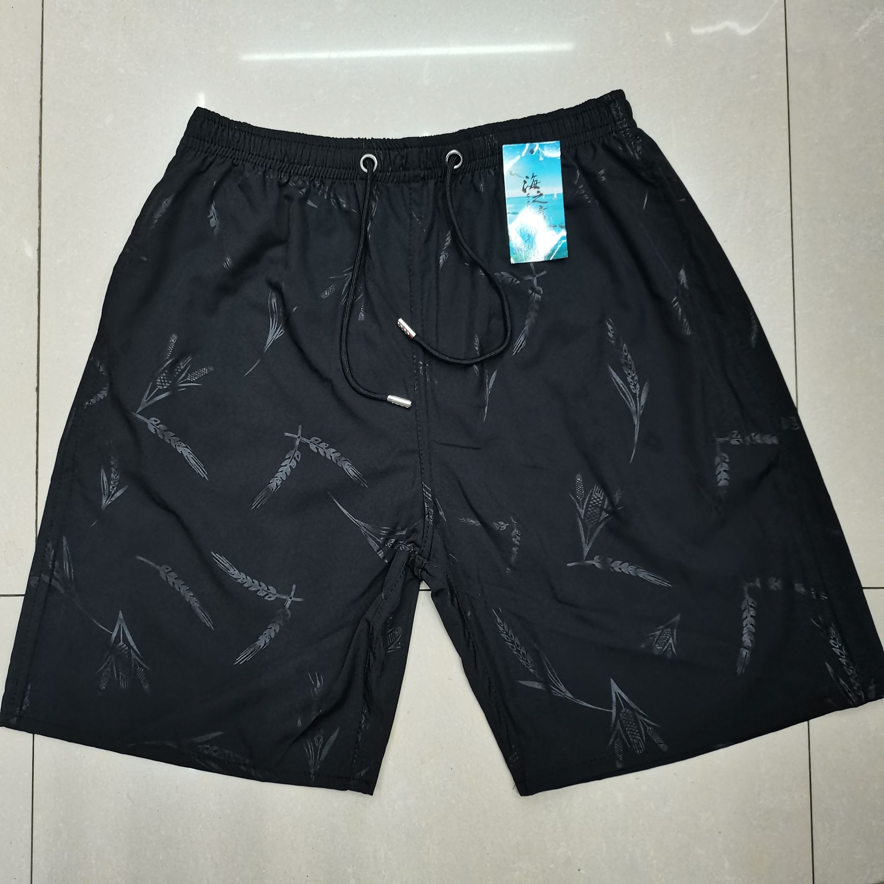 Summer Quick Dry Breathable Print Plus Fat Beach Pants Fat Old Pants