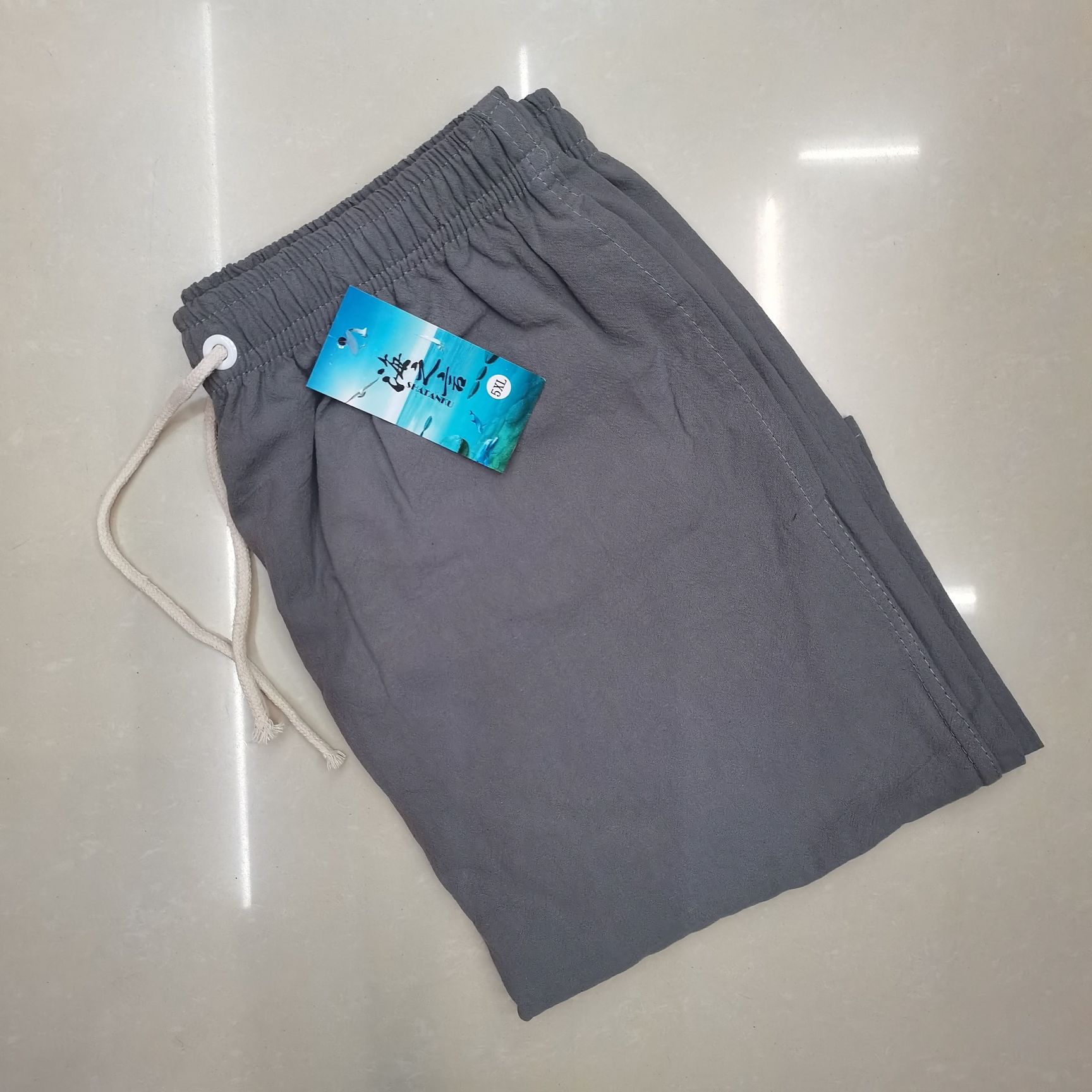 Summer Washed Cotton Beach Pants Breathable And Fat Beach Pants Specification drawing