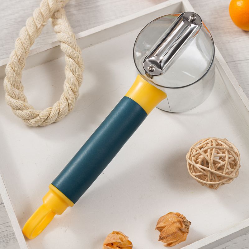Stainless steel knife head fruit peeler with box storage Vegetable planer peeling multifunctional storage scraping knife thumbnail