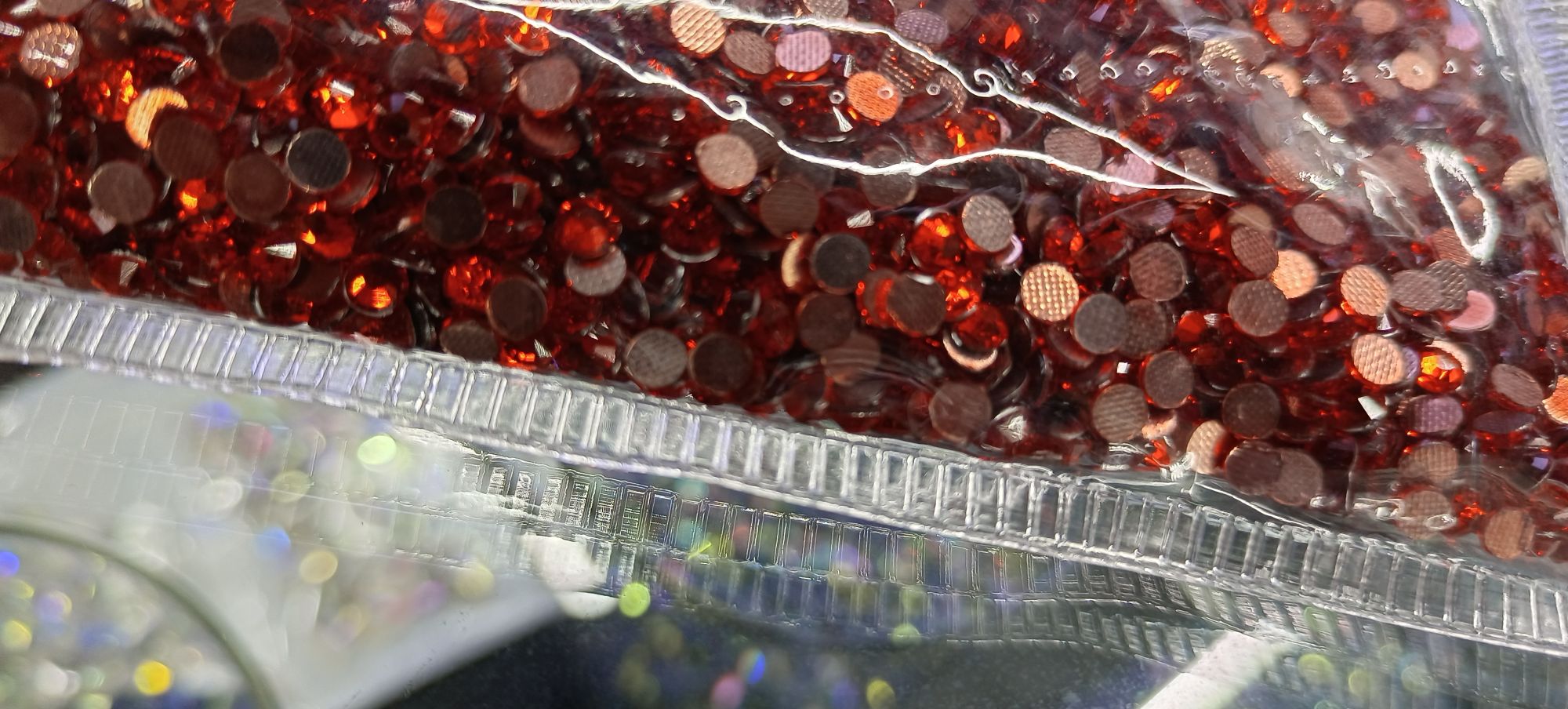 Guojing 16# Red Zircon Transparent Gold Base Specification drawing