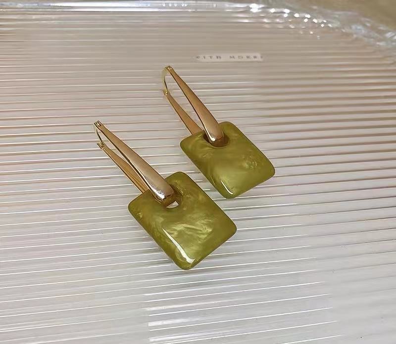 Green fresh high class earpiece adornment Caini jewelry model 156