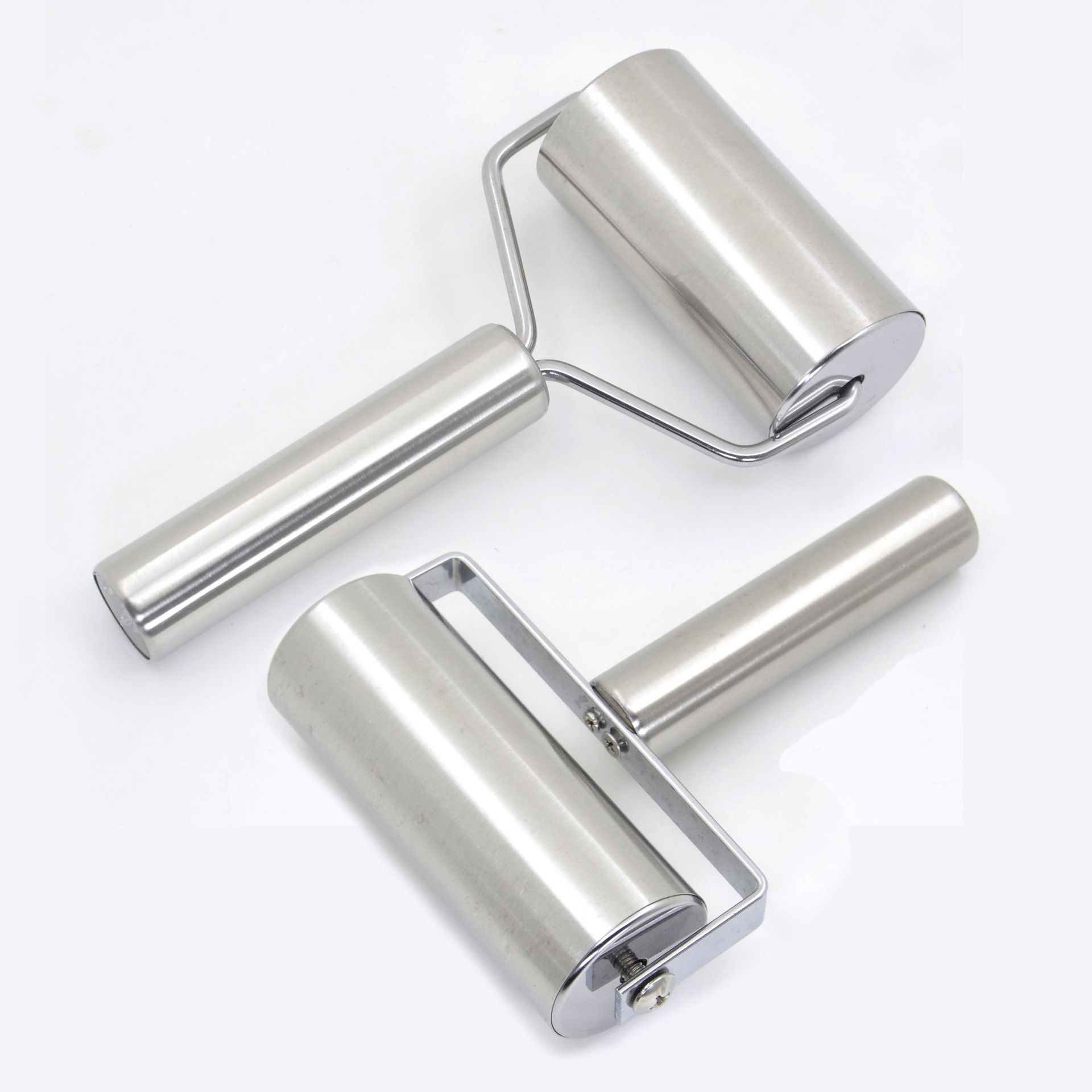 Rolling noodle Rolling dumpling wrapper double-headed roller type press noodle stick flour stick stainless steel rolling pin thumbnail
