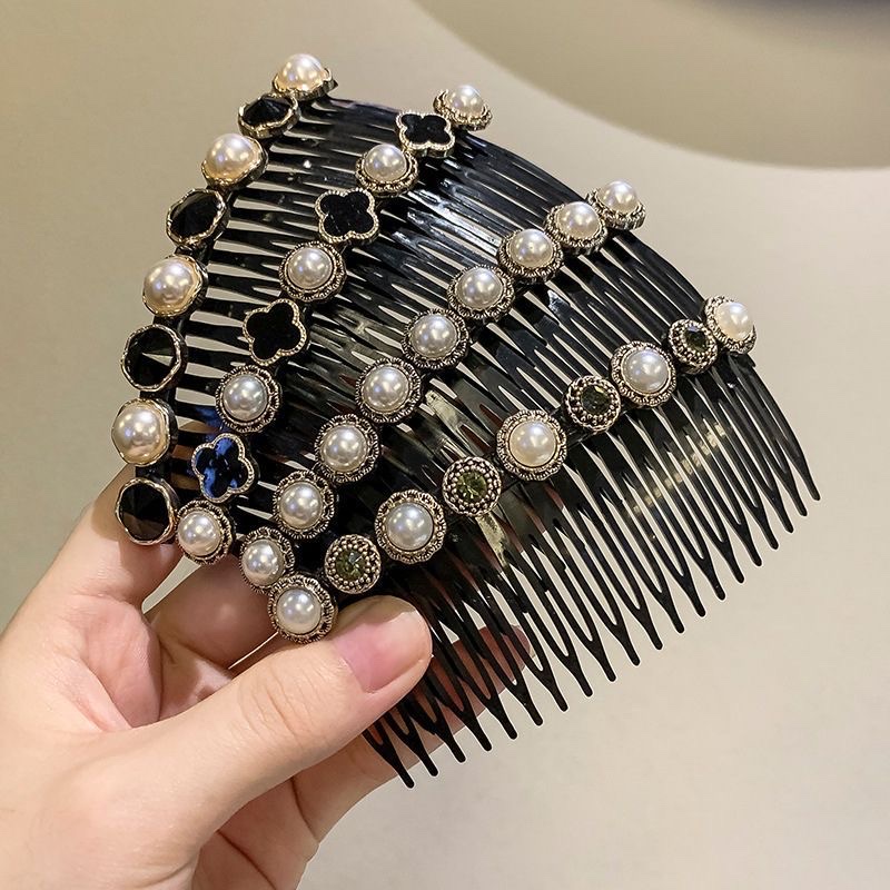 New Hair Clip Hair Shredder Accessory Pearl Hair Comb Comb Comb Bangs Hair Clip Back Head Hair Headdress Application Scenario