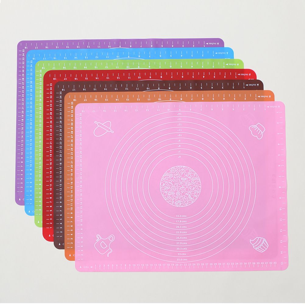 Silicone kneading pad thickening Rolling face pad panel chopping board Household plastic food grade non-stick and face pad baking tools
