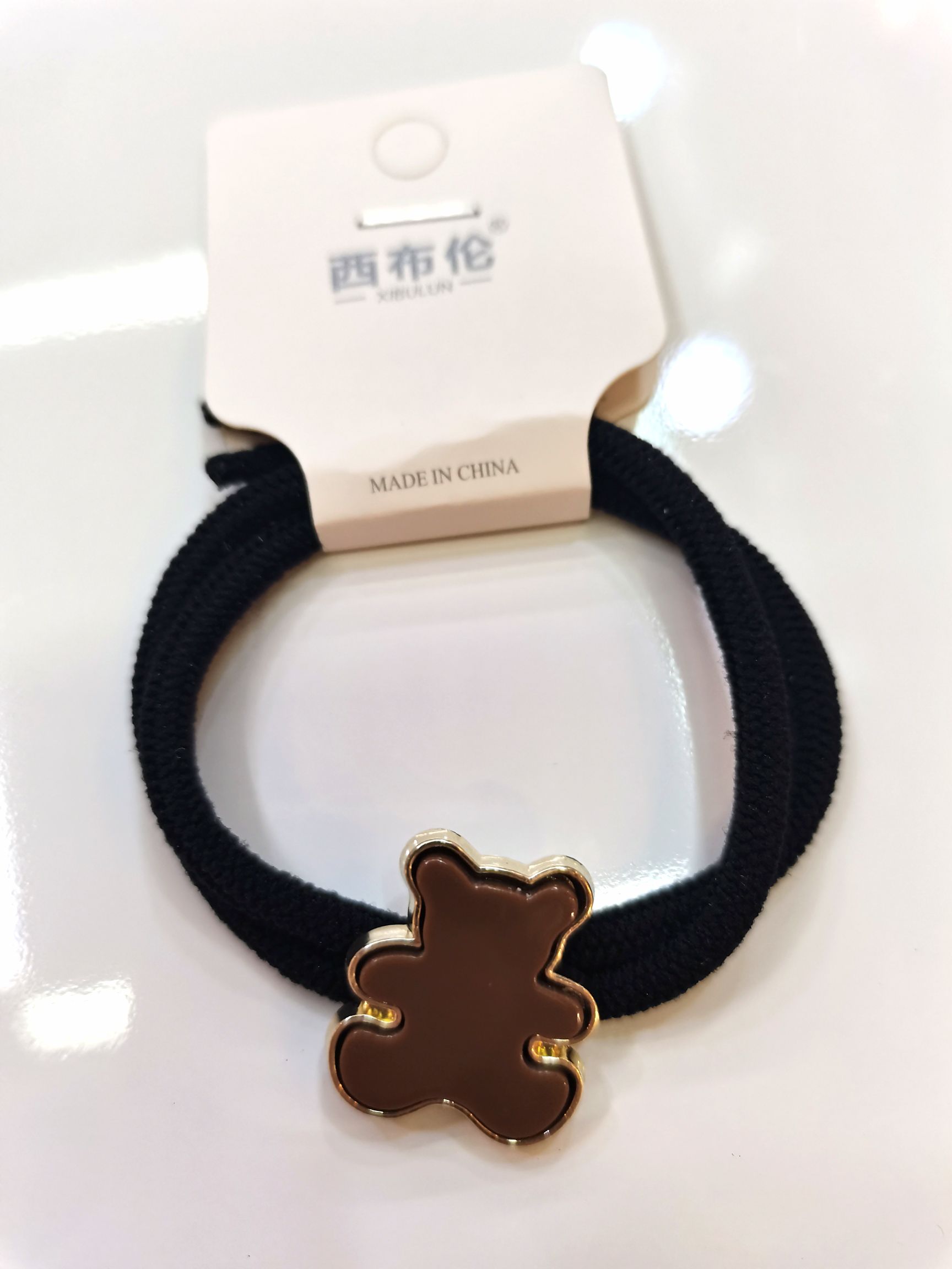 West Lun Jewelry Head Rope Hair Rope Hair Band Alloy Accessories Series Flower Gold Edge Advanced Version Specification drawing