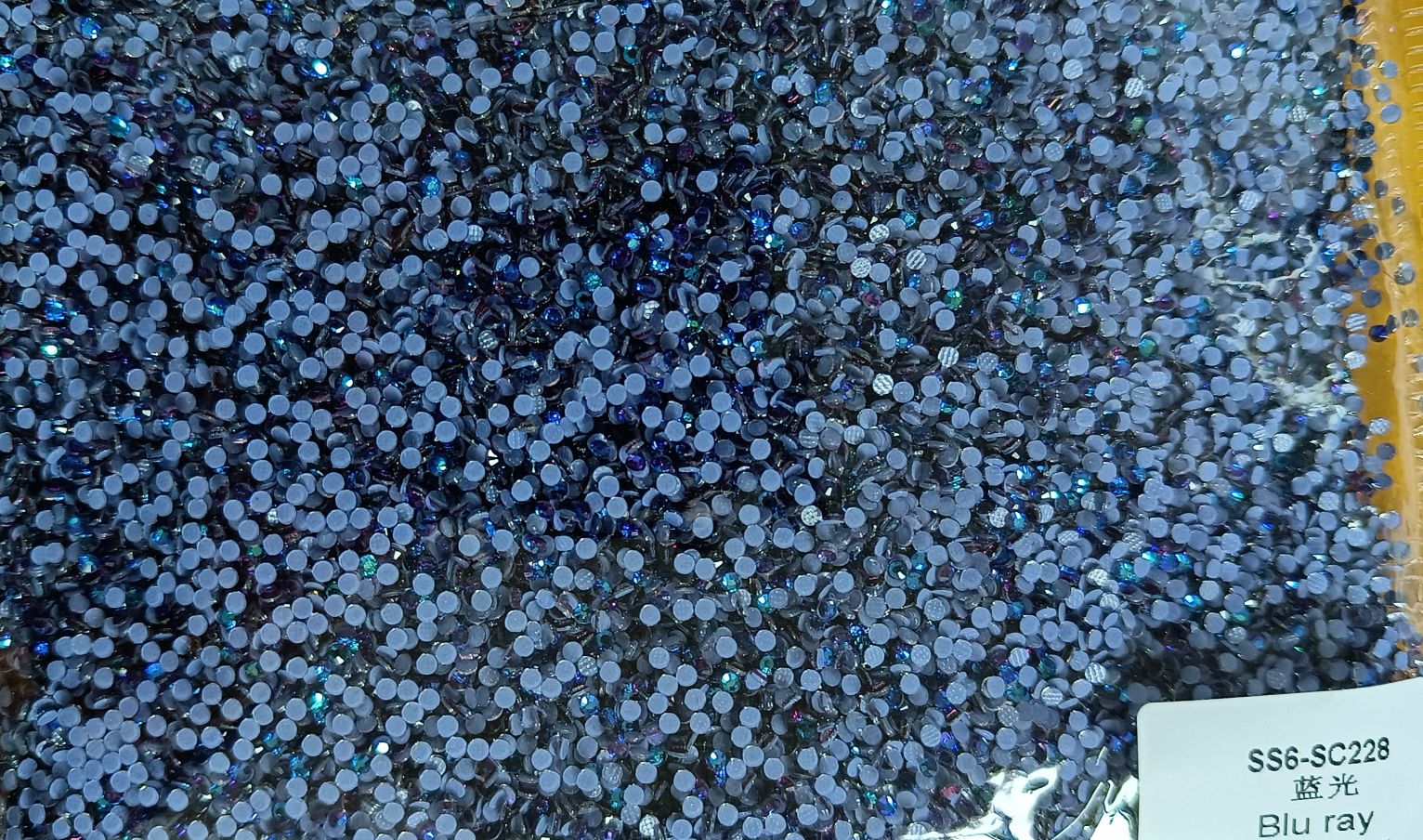 Guojing 6# Electroplating Violet Color Blue Color Fine Hot Diamond Hot Piece Hot Picture Accessories Manufacturers Direct Sales Specification drawing