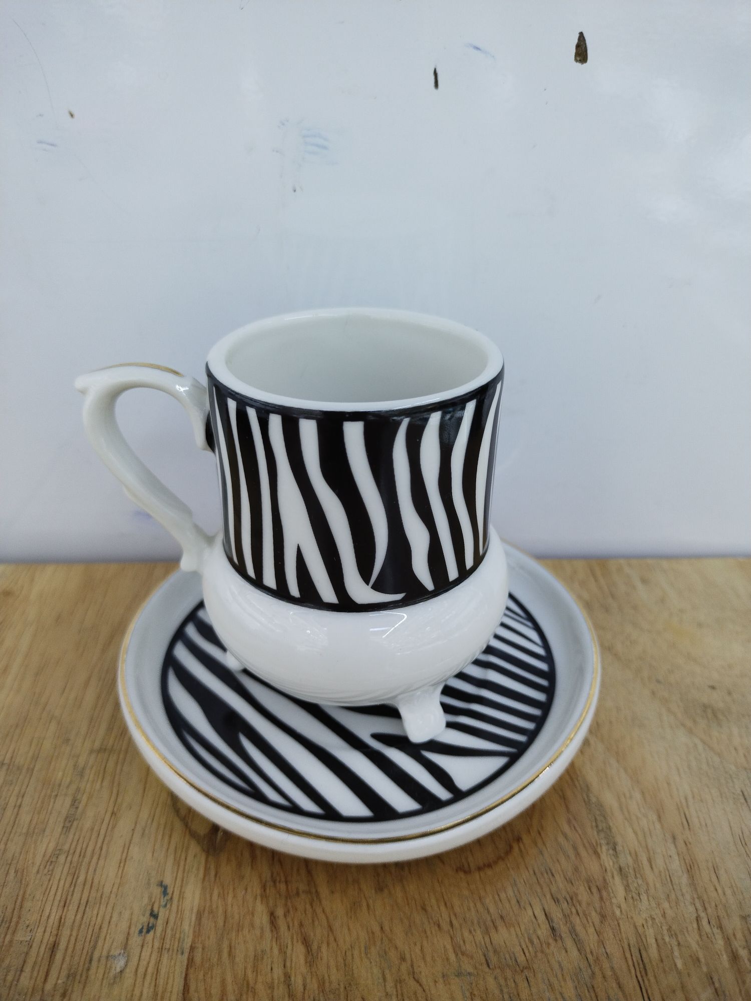 Rose Ceramic Coffee Six Cups Saucer Luxury Afternoon Tea New Zebra Pattern Gift Box Package 0081 Application Scenario