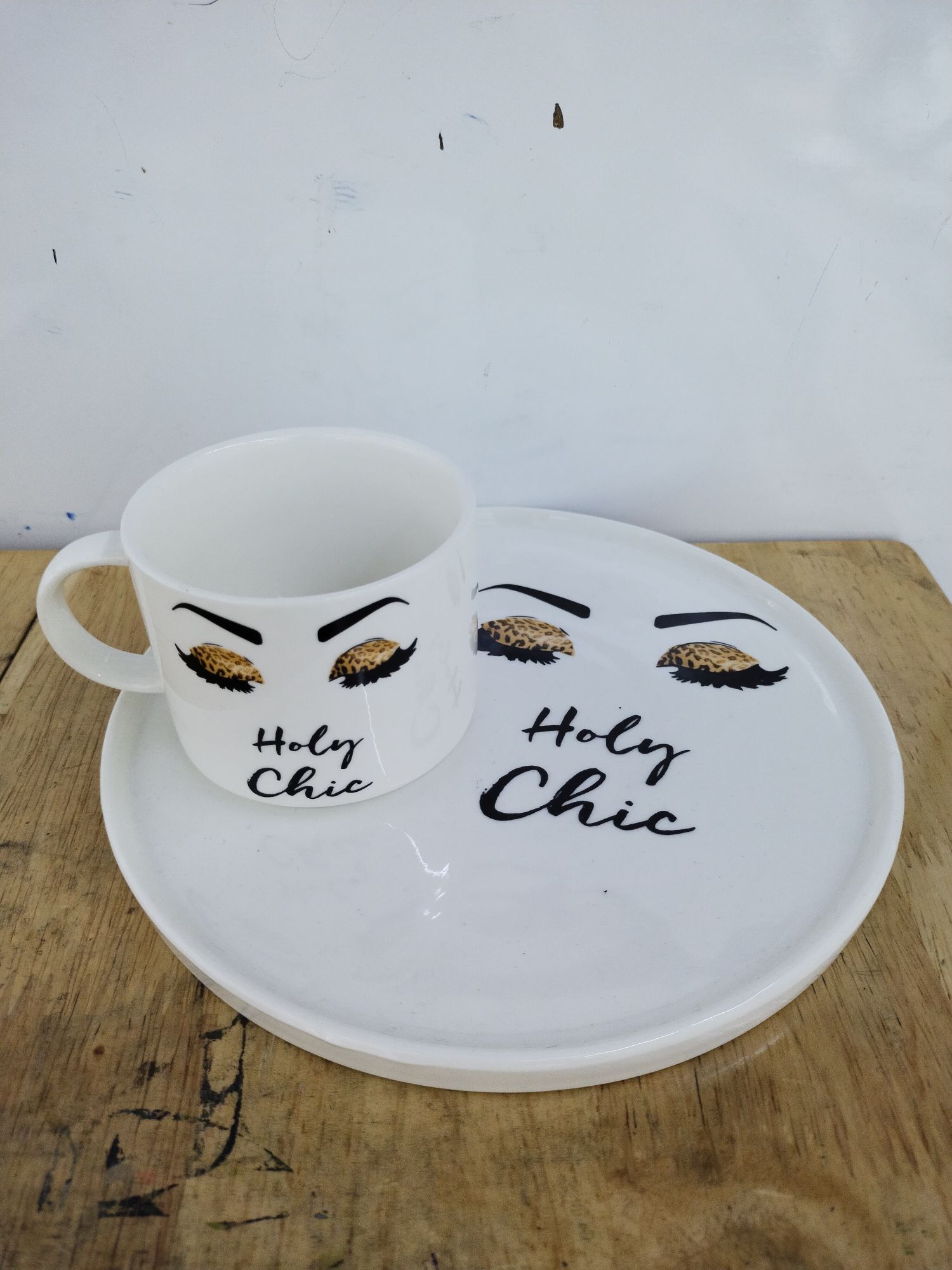 Limei Ceramic Coffee Cup Saucer Luxury Afternoon Tea Simple New Pvc Box Packaging 0084 details Picture