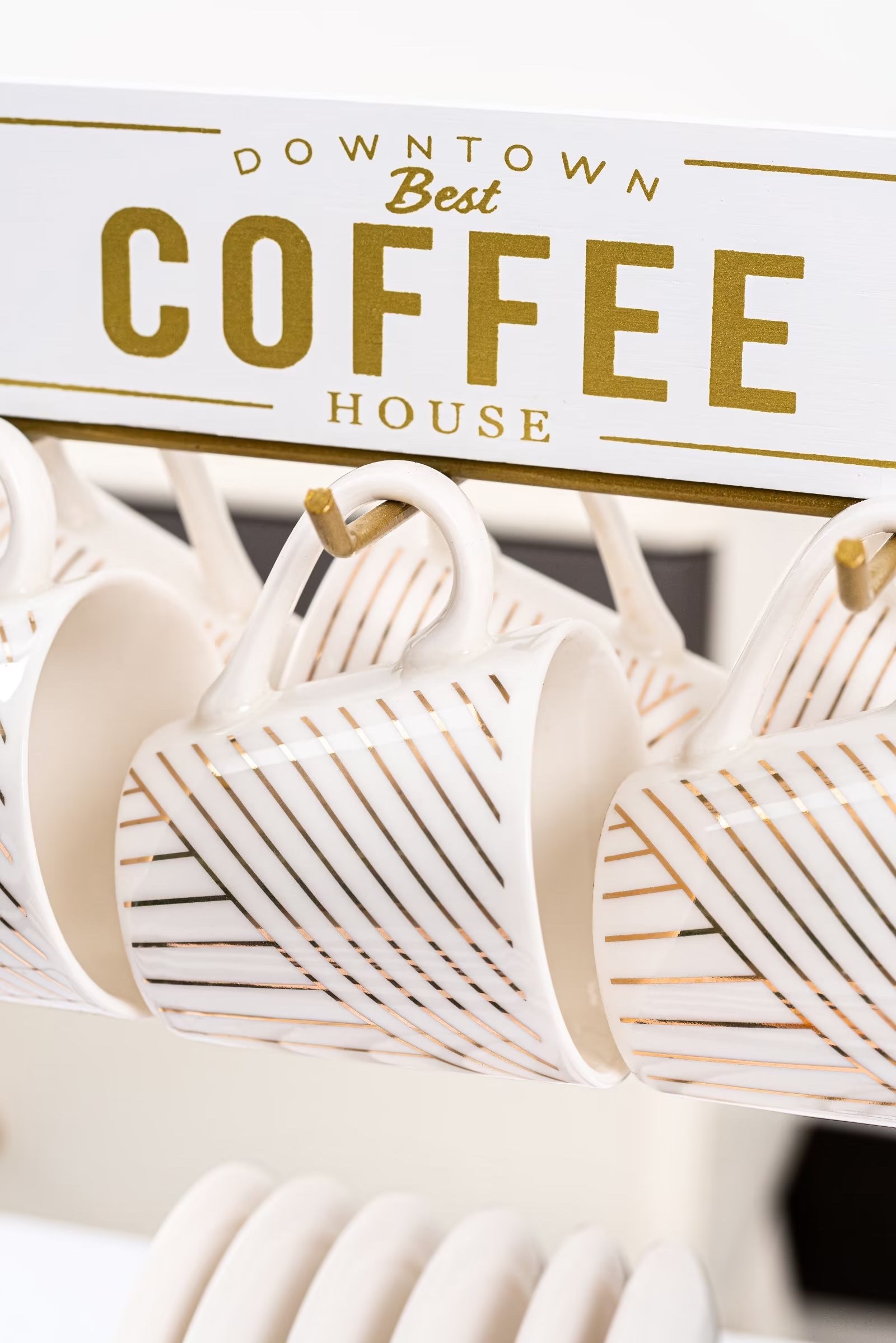 Light Luxury Gilt Years Coffee Cup Saucer Set - New Sale In The Month