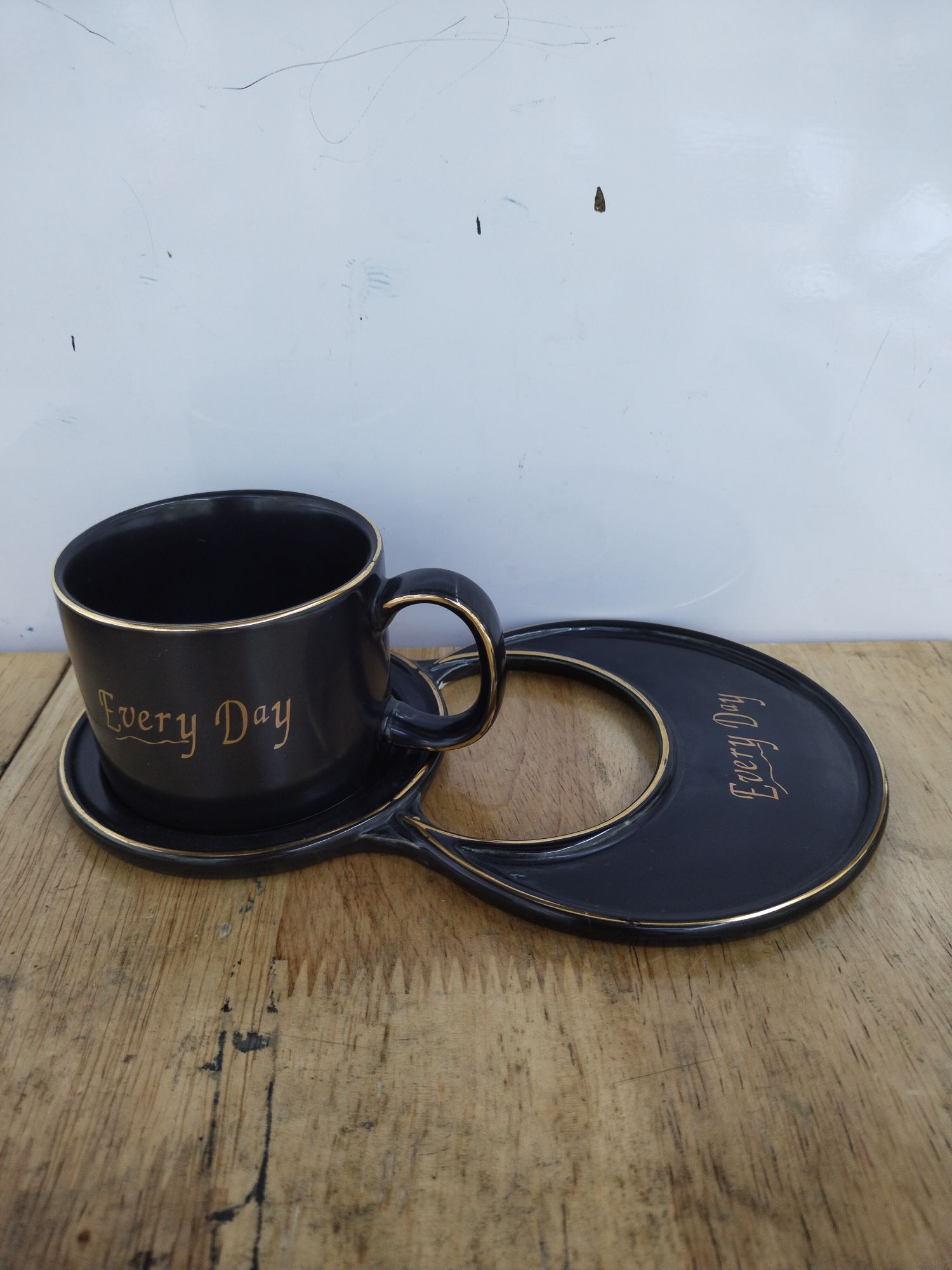 Rose Ceramic Coffee Ceramic Cup Plate Luxury Afternoon Tea Moon Shaped Cup Plate New 0089
